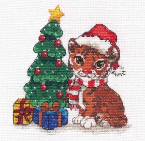 Вышивка Тигр Новогодний Вышивка Тигр Новогодний